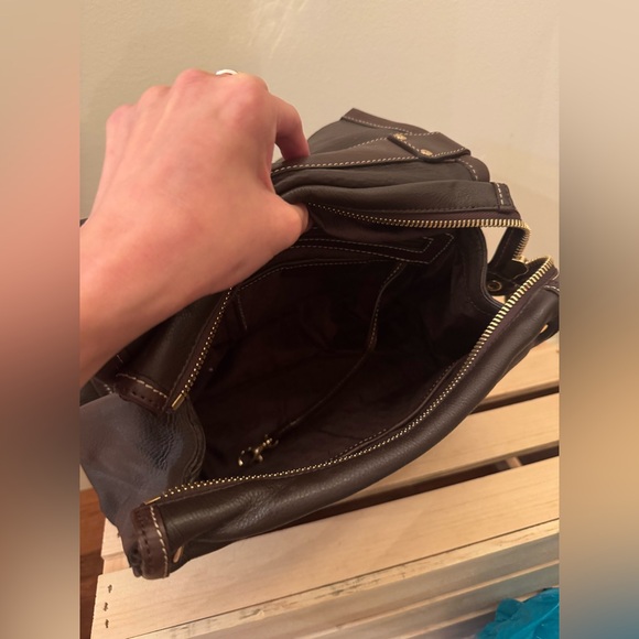 Rare Vintage Michael Kors Handbag, Brown Leather with Dyed Calf Hair in Leopard - Picture 13 of 15